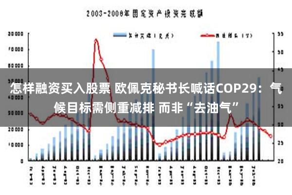 怎样融资买入股票 欧佩克秘书长喊话COP29：气候目标需侧重减排 而非“去油气”